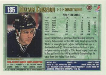 1996-97 Topps NHL Picks - O-Pee-Chee #135 Nelson Emerson Back