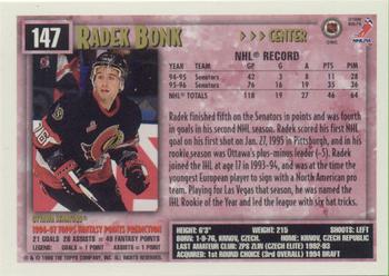 1996-97 Topps NHL Picks - O-Pee-Chee #147 Radek Bonk Back