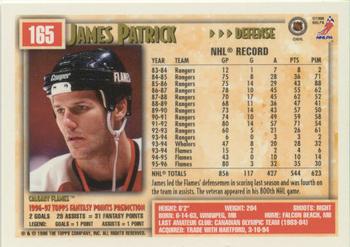 1996-97 Topps NHL Picks - O-Pee-Chee #165 James Patrick Back