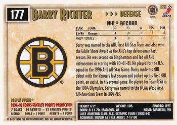 1996-97 Topps NHL Picks - O-Pee-Chee #177 Barry Richter Back