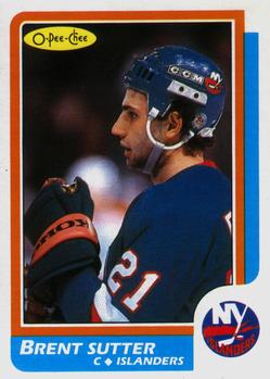 1986-87 O-Pee-Chee #117 Brent Sutter Front