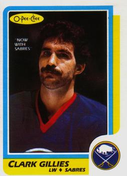 1986-87 O-Pee-Chee #141 Clark Gillies Front