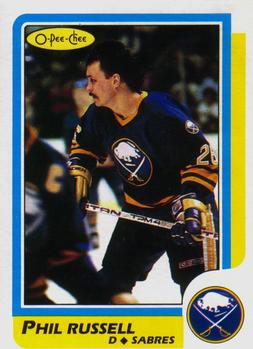 1986-87 O-Pee-Chee #142 Phil Russell Front