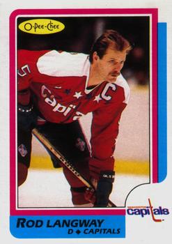 1986-87 O-Pee-Chee #164 Rod Langway Front