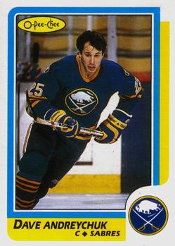 1986-87 O-Pee-Chee #16 Dave Andreychuk Front