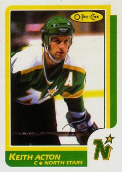 1986-87 O-Pee-Chee #172 Keith Acton Front
