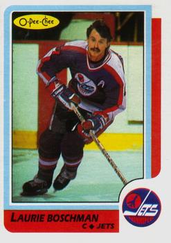 1986-87 O-Pee-Chee #184 Laurie Boschman Front