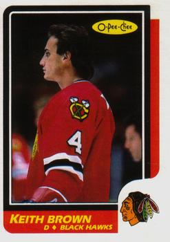 1986-87 O-Pee-Chee #206 Keith Brown Front