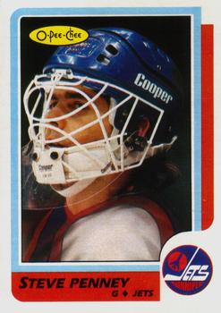 1986-87 O-Pee-Chee #222 Steve Penney Front