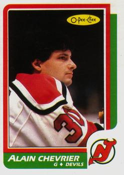 1986-87 O-Pee-Chee #225 Alain Chevrier Front