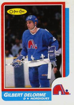 1986-87 O-Pee-Chee #234 Gilbert Delorme Front