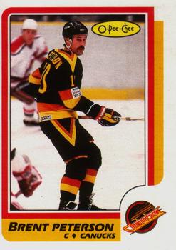 1986-87 O-Pee-Chee #251 Brent Peterson Front