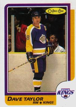 1986-87 O-Pee-Chee #63 Dave Taylor Front