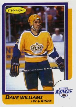 1986-87 O-Pee-Chee #6 Dave Williams Front