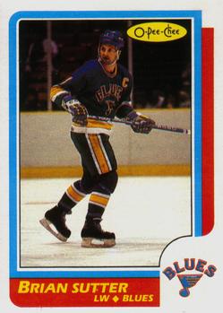 1986-87 O-Pee-Chee #72 Brian Sutter Front