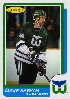 1986-87 O-Pee-Chee #73 Dave Babych Front