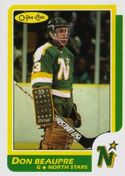 1986-87 O-Pee-Chee #89 Don Beaupre Front