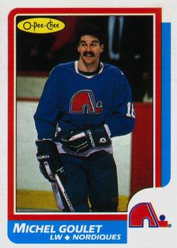 1986-87 O-Pee-Chee #92 Michel Goulet Front