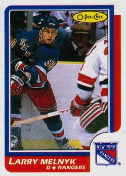 1986-87 O-Pee-Chee #95 Larry Melnyk Front