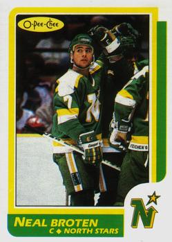 1986-87 O-Pee-Chee #99 Neal Broten Front