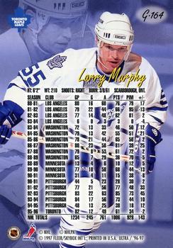 1996-97 Ultra - Gold Medallion #G-164 Larry Murphy Back