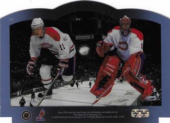 1996-97 Upper Deck Ice - Stanley Cup Foundation Dynasty #S4 Jocelyn Thibault / Saku Koivu Back