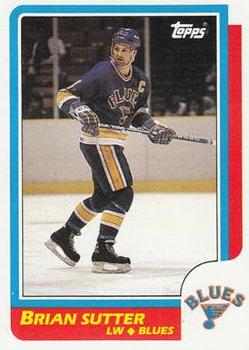 1986-87 Topps #72 Brian Sutter Front