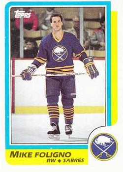 1986-87 Topps #127 Mike Foligno Front