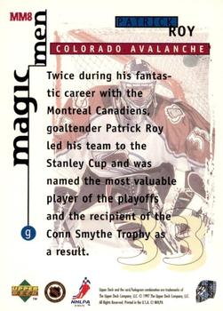 1997-98 Collector's Choice - Magic Men #MM8 Patrick Roy Back