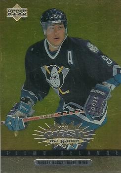 1997-98 Collector's Choice - You Crash the Game Exchange #CR8 Teemu Selanne Front