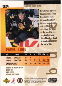 1997-98 Collector's Choice - You Crash the Game Exchange #CR24 Pavel Bure Back