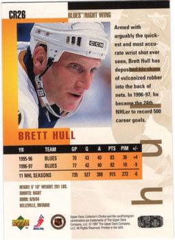 1997-98 Collector's Choice - You Crash the Game Exchange #CR26 Brett Hull Back
