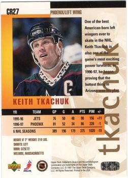 1997-98 Collector's Choice - You Crash the Game Exchange #CR27 Keith Tkachuk Back