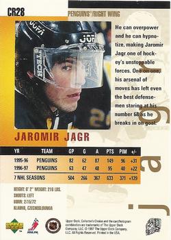 1997-98 Collector's Choice - You Crash the Game Exchange #CR28 Jaromir Jagr Back