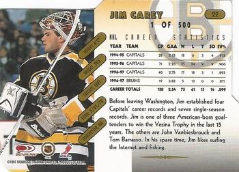 1997-98 Donruss - Press Proof Gold #22 Jim Carey Back