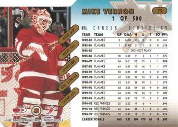 1997-98 Donruss - Press Proof Gold #73 Mike Vernon Back