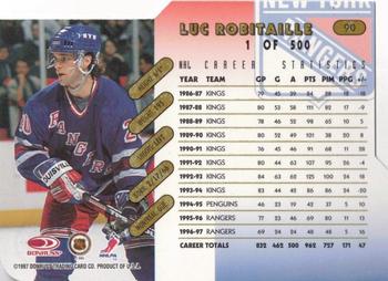 1997-98 Donruss - Press Proof Gold #90 Luc Robitaille Back