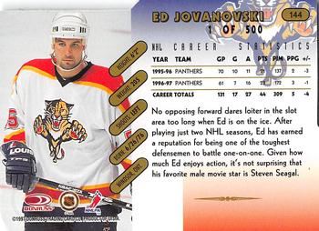 1997-98 Donruss - Press Proof Gold #144 Ed Jovanovski Back
