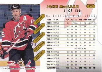1997-98 Donruss - Press Proof Gold #155 John MacLean Back