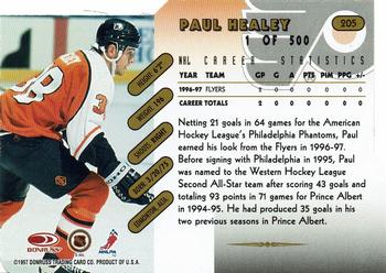 1997-98 Donruss - Press Proof Gold #205 Paul Healey Back