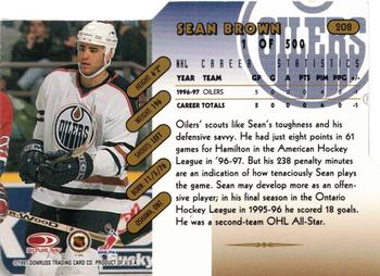 1997-98 Donruss - Press Proof Gold #208 Sean Brown Back