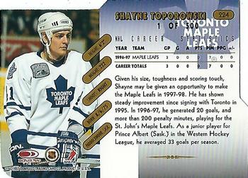 1997-98 Donruss - Press Proof Gold #224 Shayne Toporowski Back