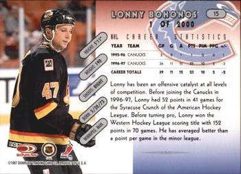 1997-98 Donruss - Press Proof Silver #15 Lonny Bohonos Back