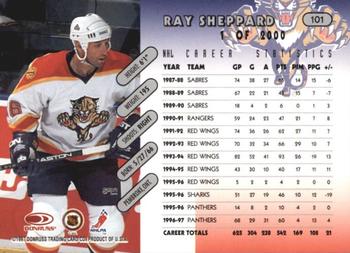 1997-98 Donruss - Press Proof Silver #101 Ray Sheppard Back