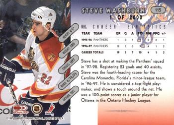 1997-98 Donruss - Press Proof Silver #115 Steve Washburn Back