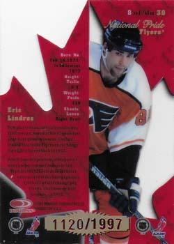 1997-98 Donruss Canadian Ice - National Pride #8 Eric Lindros Back