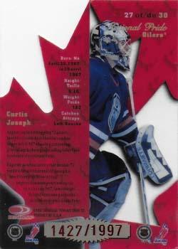 1997-98 Donruss Canadian Ice - National Pride #27 Curtis Joseph Back