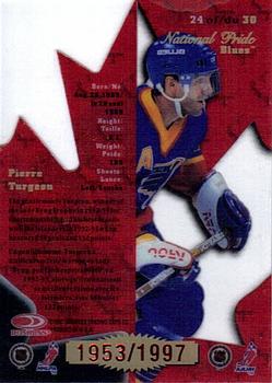 1997-98 Donruss Canadian Ice - National Pride #24 Pierre Turgeon Back