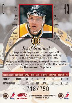 1997-98 Donruss Canadian Ice - Provincial Series #43 Jozef Stumpel Back