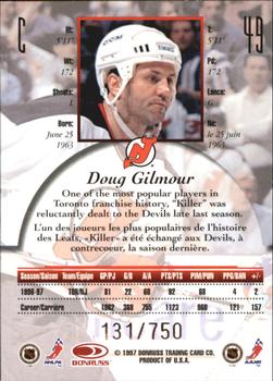 1997-98 Donruss Canadian Ice - Provincial Series #49 Doug Gilmour Back